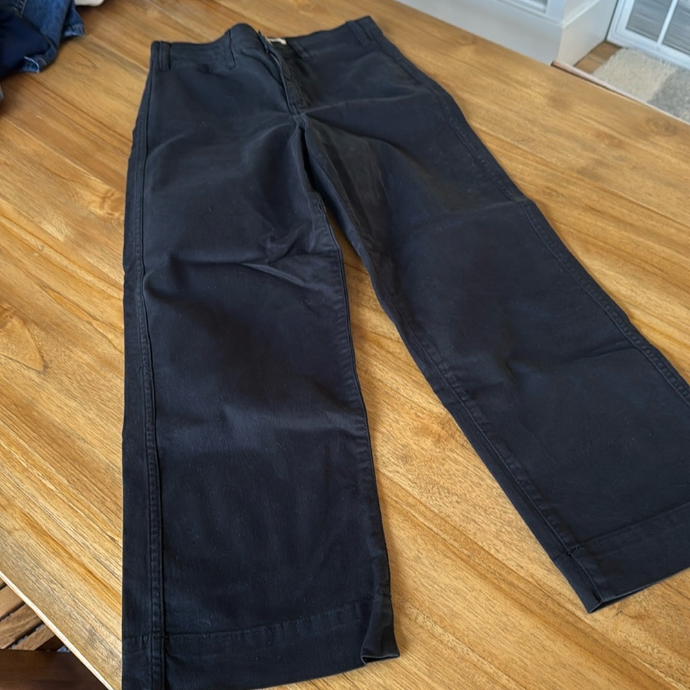Marine Layer Cropped Black Pants
